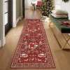 🎅 Early Christmas Sale 🎅🎄 Christmas Deer Santa Long Rug