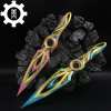 Metal Dull Blade Mystbloom Kunai 11'' Game Prop 3 Colors