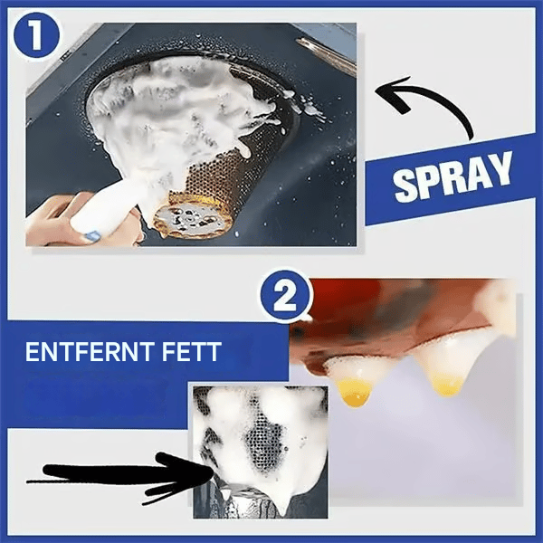 🔥LETZTER TAG 50% Rabatt- Hochwirksames Entfettungsschaumspray, Allzweck-Reinigungsspray ohne Abspülen💦