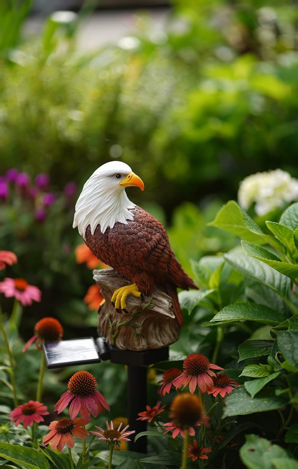 🔥Handmade American Eagle Solar Garden Light