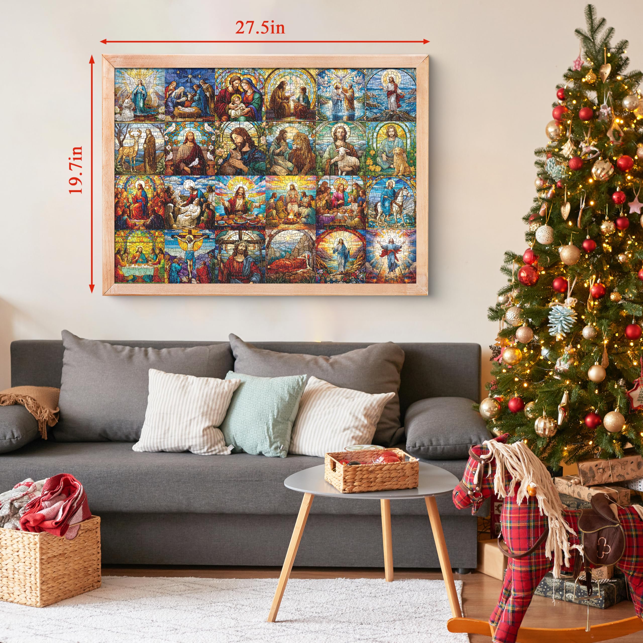 ✝️Life of Jesus Christmas Advent Calendar Jigsaw Puzzle 1000 Pieces🎅