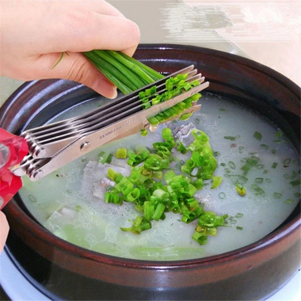 (💕Mother's Day Sale-50% OFF) Multilayer Spring Onion Scissors, BUY 2 GET 1 FREE