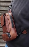 Men's Leather Casual Crossbody Bag