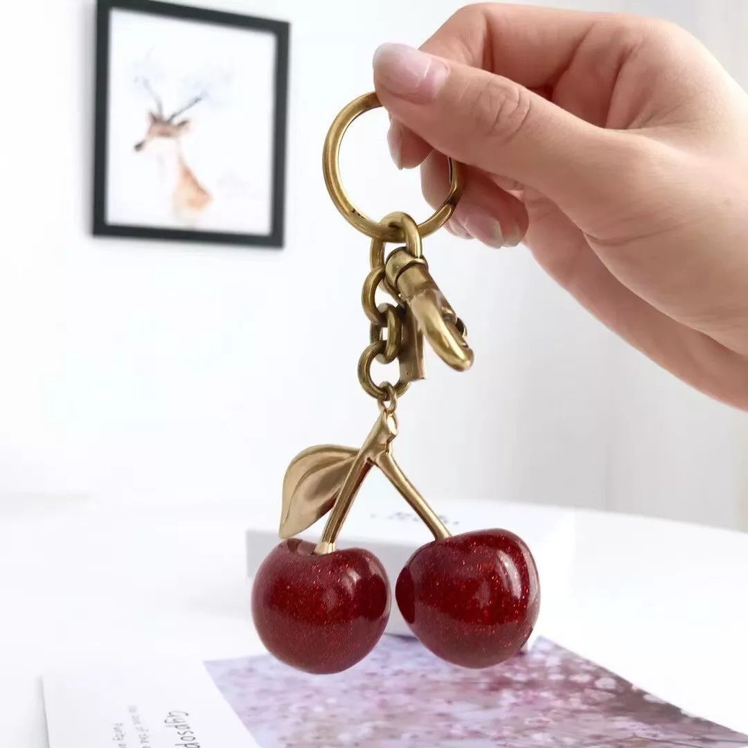 Cherry Bag Charm KeyChain-Buy 2 Free Shipping