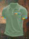Men's Love is Love Print Polo Shirt