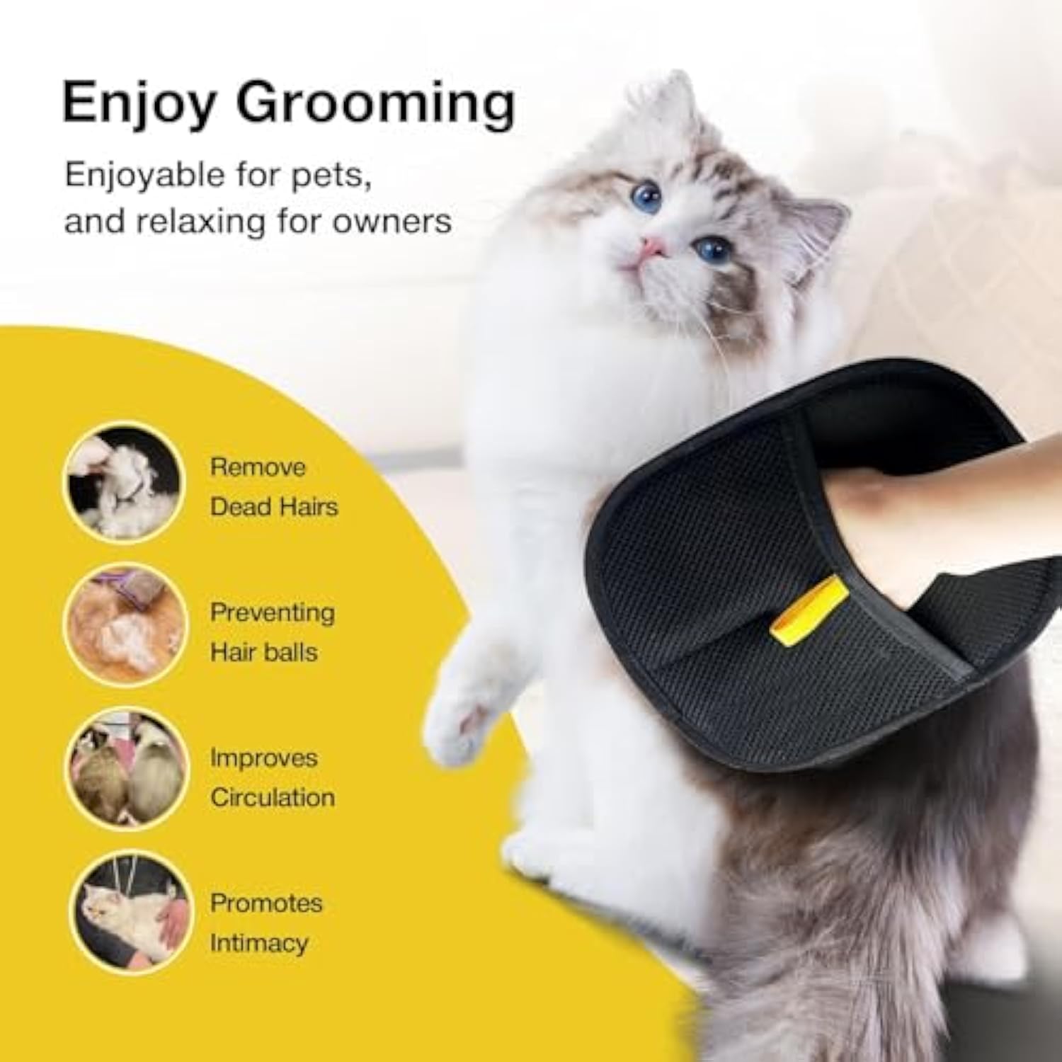 Two-way sticky brush Cat and dog hair cleaning gloves