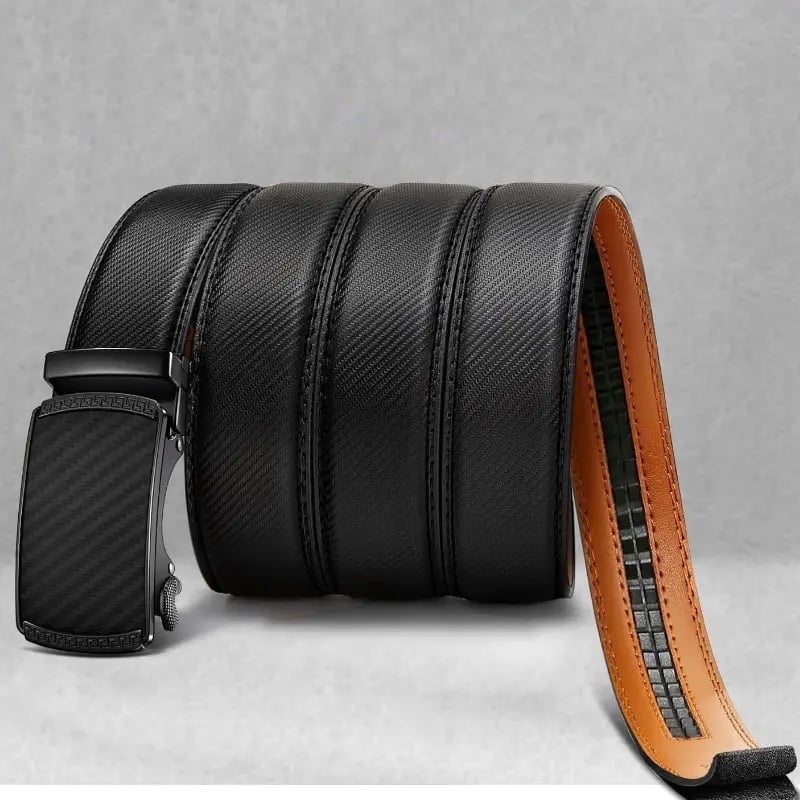 🔥Father's Day Sale 49% OFF - Leather Ratchet Belt With Adjustable Buckle