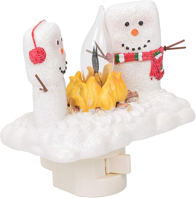 🎅Christmas New Arrivals🔥2024 USB Snowman Campfire Twinkle Night Light✨🔥⛄️