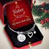 Last Day Promotion 50% OFF🎁A Sister Is God's Way Of Making Sure We Never Walk Alone Bangle