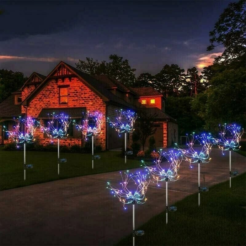 (Last Day Promotion - 70% OFF) 🎁Waterproof Solar Garden Firework Lamp 🔥BUY MORE SAVE MORE