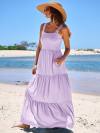 ANRABESS Women Dresses 2024 Summer Sleeveless Maxi Dress Casual Spaghetti Strap Tiered Flowy Beach Long Sun Dress