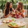 Upgraded Appetizer Plate with Wine Glass Holder