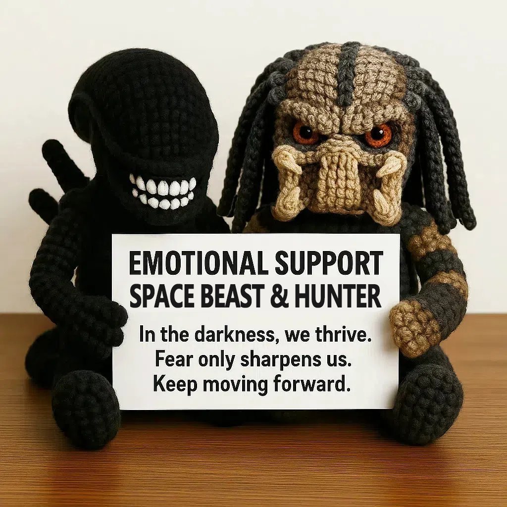 Creepy Crochet Emotional Support Doll