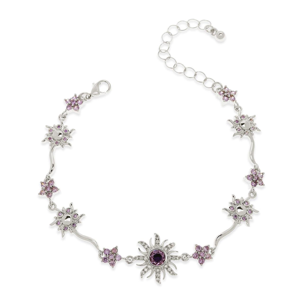 ✨💎Purple rhinestone sunburst bracelet