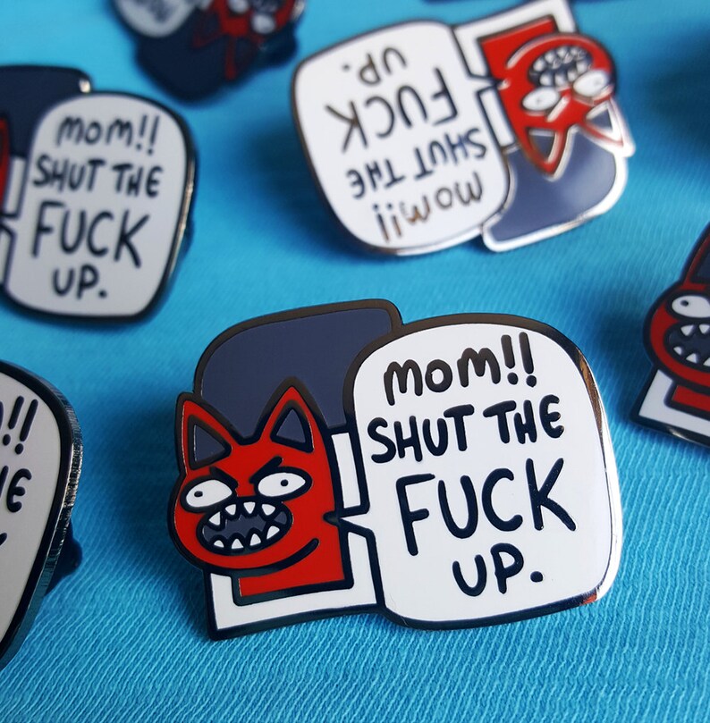 Funny Kitty Enamel Pin