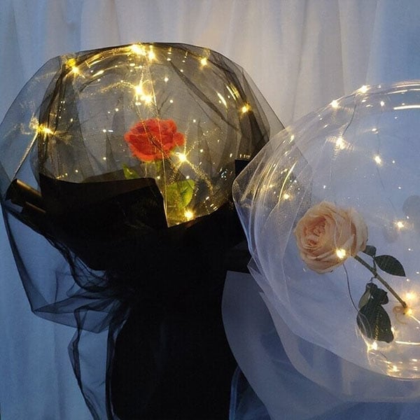 🔥Last Day Promotion 48% OFF-🎁-LED Luminous Balloon Rose Bouquet💕