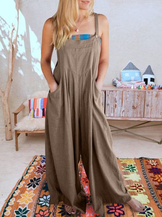 LAST DAY 50% OFF🔥 - Plus Size Wide Leg Overalls Jumpsuit