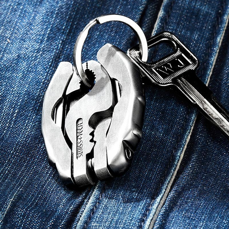 💥LAST DAY SALE 50% OFF💥Stainless Steel Folding Outdoor Multi-Tool Pliers Keychain⚡BUY 2 FREE SHIPPING