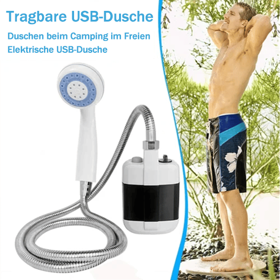 🔥Letzter Tag 50% RABATT- Tragbare Campingdusche mit einstellbarem Durchfluss – für einfaches und bequemes Reinigen im Freien!
