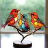 🔥Last Day 50% OFF🎉Birds on Branches Stained Glass Ornaments