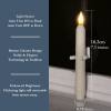 🎄Christmas Sales 48% OFF🔥6 PCS Window Flameless Led Taper Candles with Sensor Dusk to Dawn