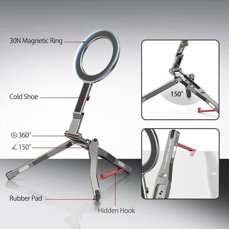 ✨LAST DAY SALE 50% OFF🔥Magnetic Pocket Phone Tripod Foldable with Hook