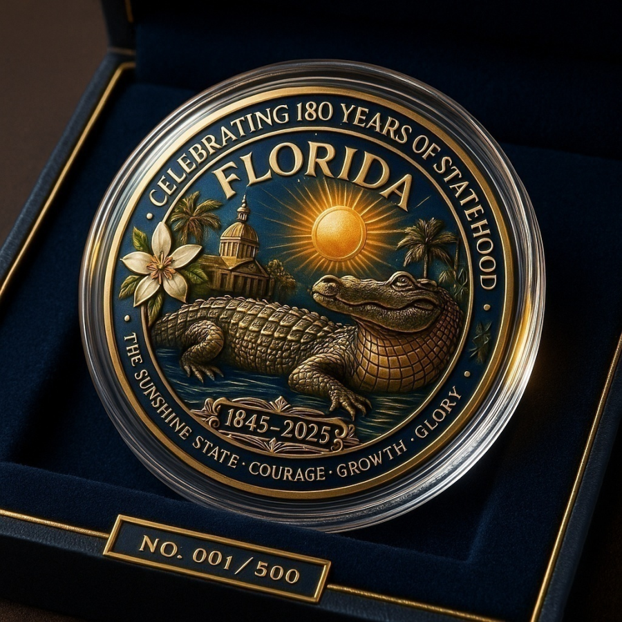 🏆Flash Sale 60% OFF - 🐊Florida 180th Anniversary 1845-2025 Coin
