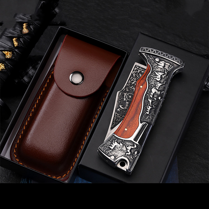 Wolf head self-defense sharp fruit knife