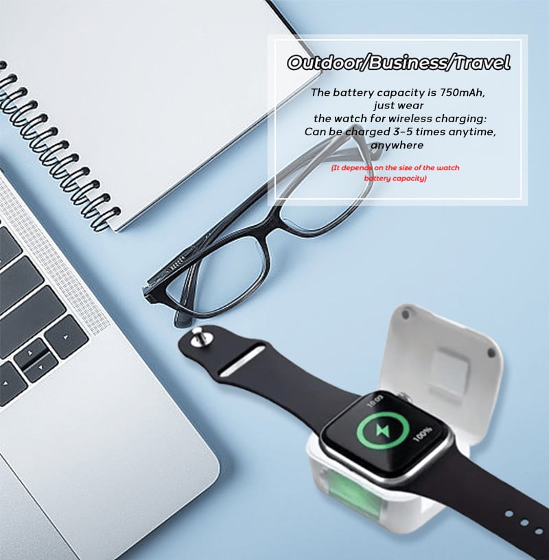 💥LAST DAY SALE 50% OFF💥Portable Watch Wireless Charging Bank⚡Buy 3 Get 1 Free