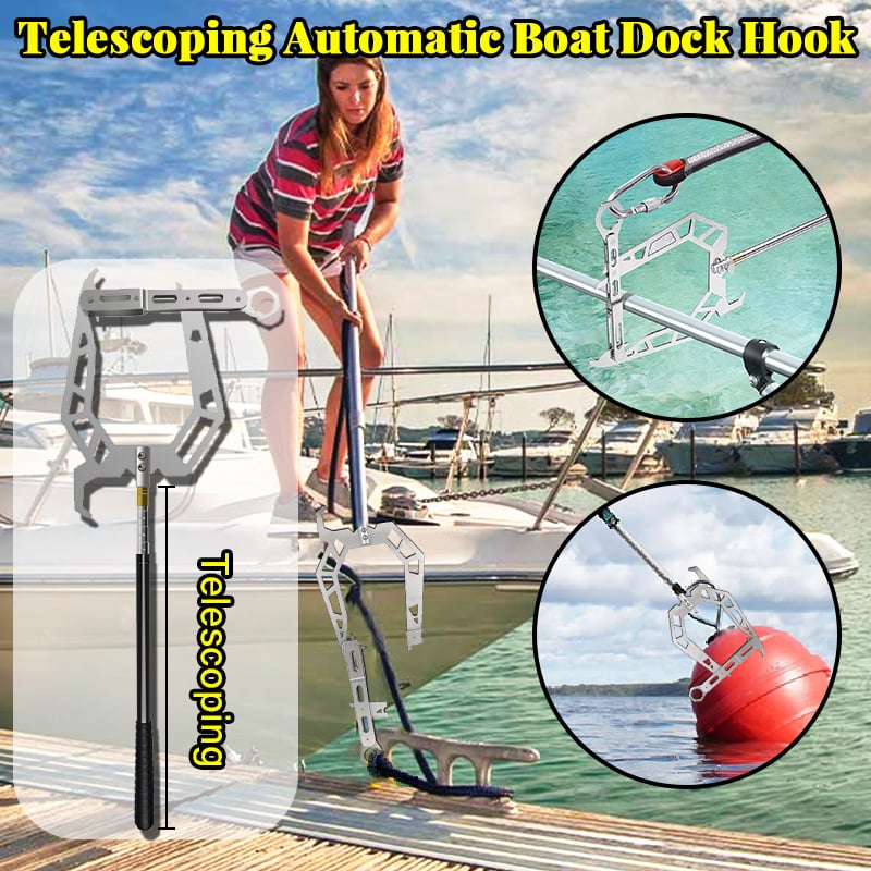 🔥FATHER'S DAY SALE - Telescoping Automatic Boat Dock Hook