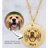 10/10 Handmade Custom Pet Portrait Engraved Photo Necklace