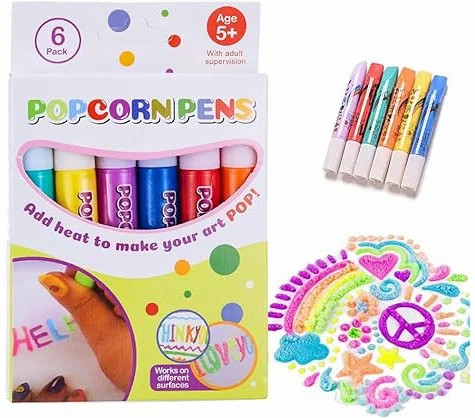 🎁Christmas Pre-Sale 70% OFF🎄DIY Bubble Popcorn Drawing Pens (6 PCs)