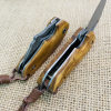 Soybean Damascus Steel Mini Pocket Knife