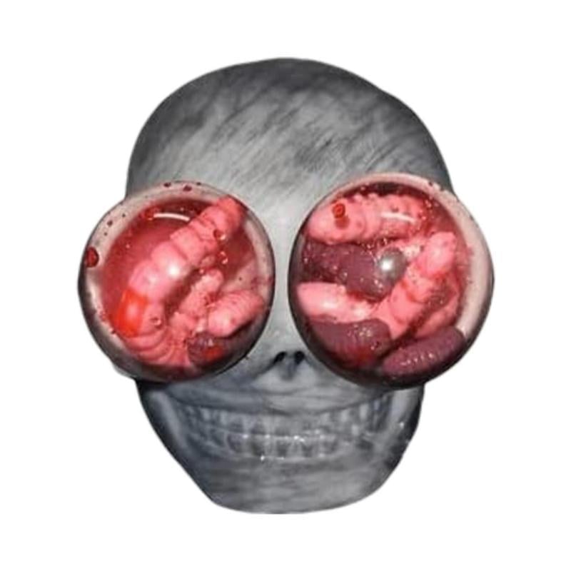 🔥Last Day 70% OFF🔥Anti-Stress Skull Worms Squishy Ball