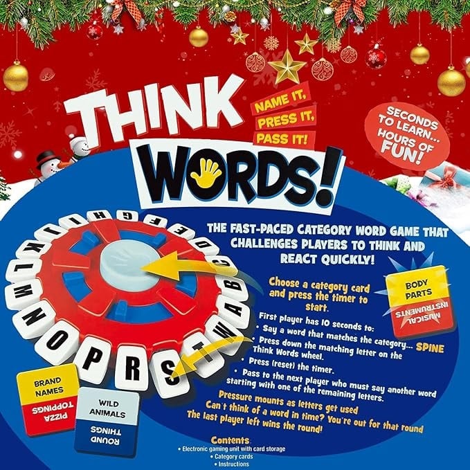 🎅Christmas Sale 49% OFF🎄🔥Word Game | Fast-Paced Family Board Game | Learning Game Great for All Ages🔥