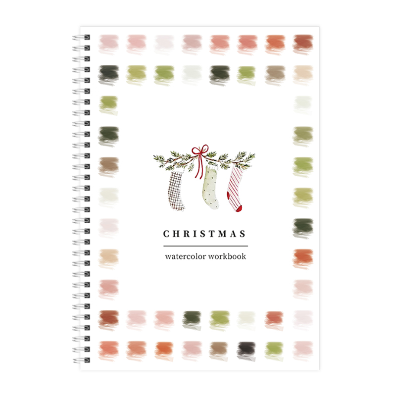 🎄Christmas Watercolor Workbook