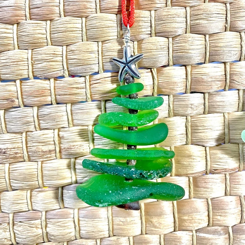 🎅Early Christmas Sale 49% OFF🎄 - Lake Erie Sea Glass Christmas Tree Ornament