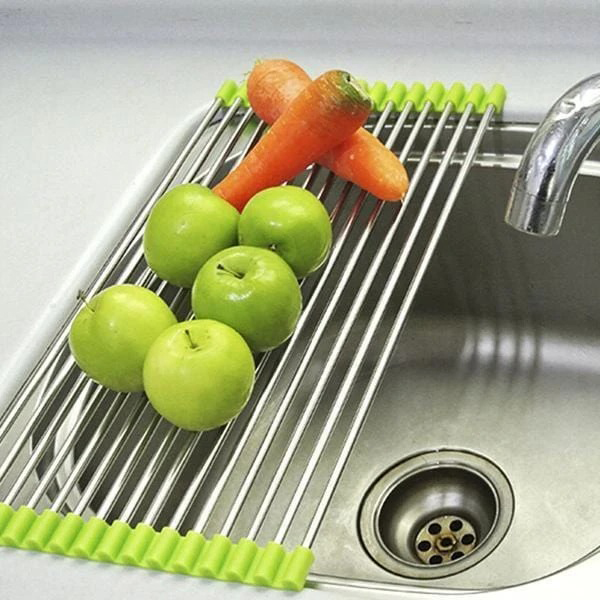 Stainless Steel Roll-Up Drainer Rack