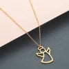 🔥Handmade 24K Gold Guardian Angel Charm Necklace - Ready to Ship