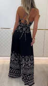Women's Vintage Printed Holiday Casual Three-Piece Suits