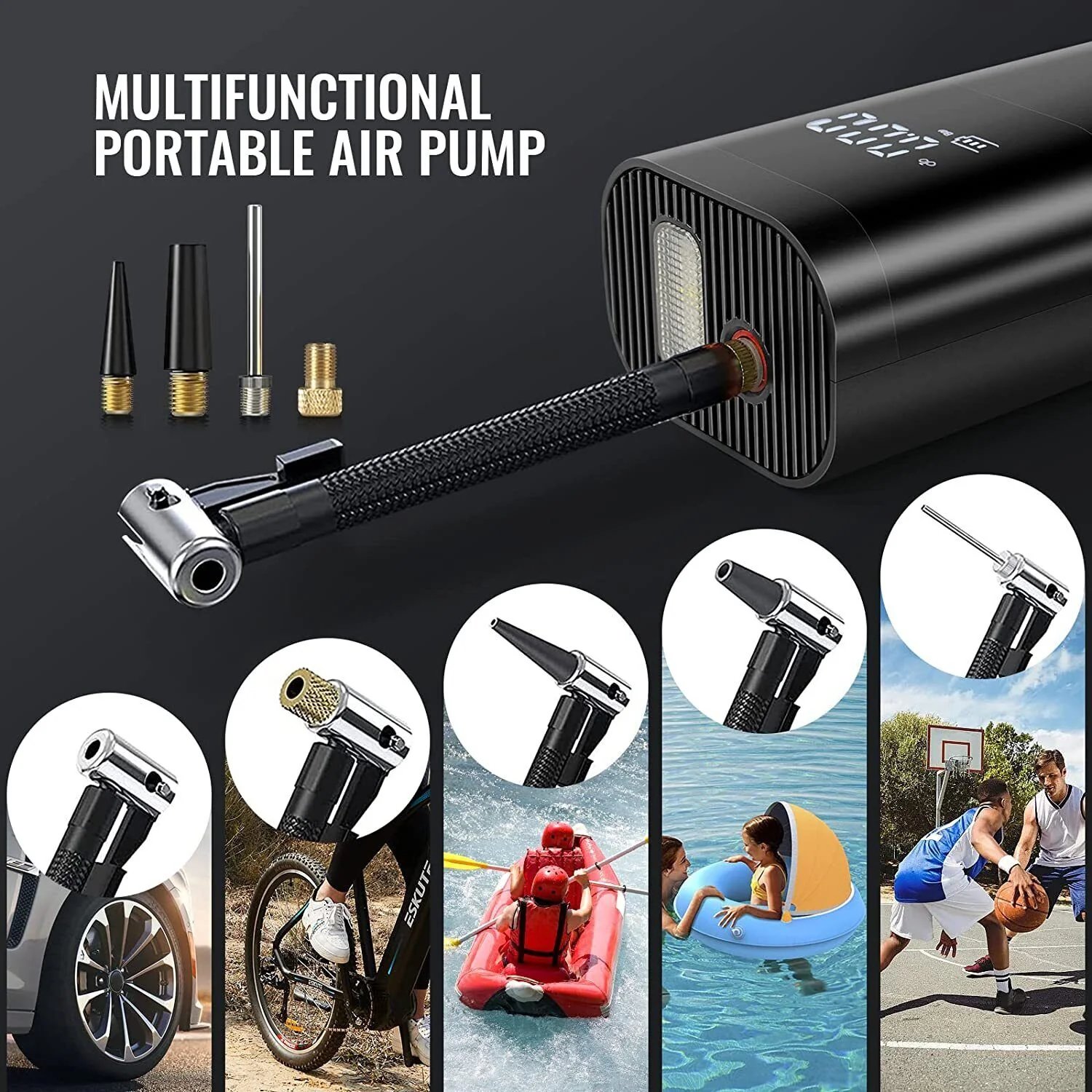 (🔥Last Day Promotion 70% OFF) Rechargeable And Portable Air Pump - Buy 2 Get Extra 10% OFF & FREE SHIPPING