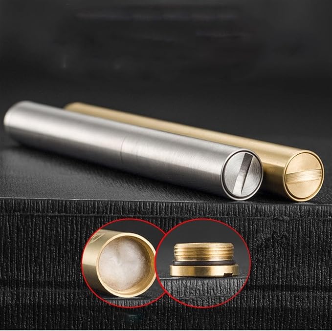 🔥Hot Sale 49% OFF -Brass Double Stick Smoke Type Kerosene Lighter🚬Can hold cigarette packs