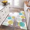 HEBE Anti Fatigue Kitchen Rug Sets 2 Piece Non Slip Kitchen Mats for Floor Cushioned Kitchen Rugs and Mats Waterproof Comfort Standing Mat Runner for Kitchen,Home Office,Sink,Laundry