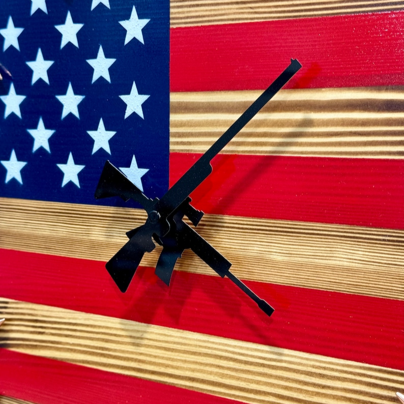 （🔥HOT SALE 50% OFF）100% Handmade Flag Clock By U.S. Soldier Veteran, Free Shipping ONLY TODAY！