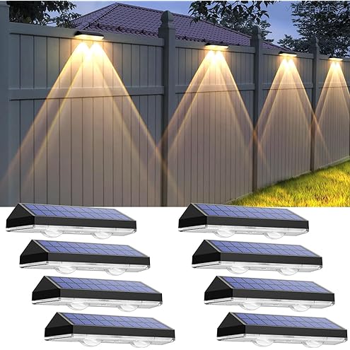 💡Solar Fence Lights Outdoor for Outside Yard Deck Wall Patio(🎉Buy 2 Save 8% && Free Shipping)