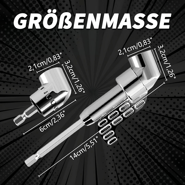🔥Kaufen Sie 2 und erhalten Sie 1 gratis🔧105-Grad-Rechtswinkeldrilladapter