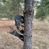 Bigfoot metal art showing middle finger