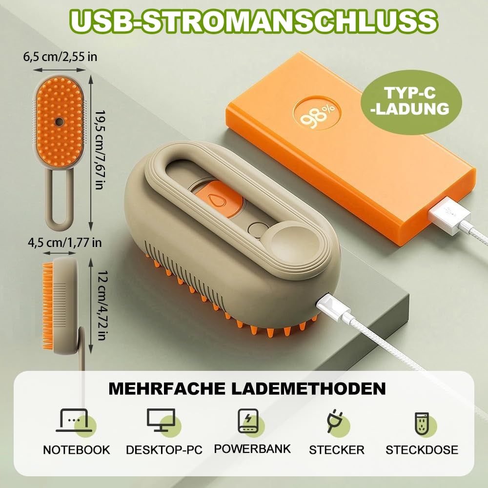 🔥Letzter Tag Verkauf 49% Rabatt 🔥Dampfbürste für Haustiere