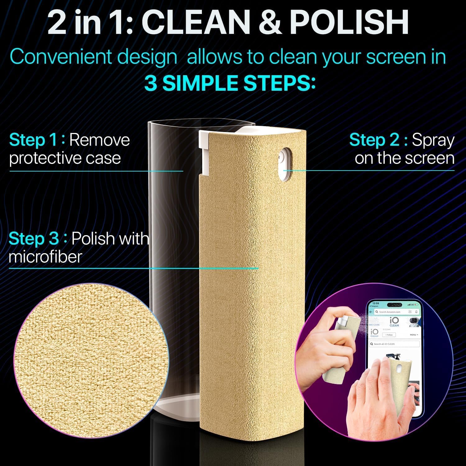 (Christmas Big Sale!- 50% OFF)Moblie Screen Cleaner Spray-Buy 2 Get Extra 10% OFF