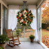 🍁🎁Year-Round Peony Wreath – 🎄Autumn, Halloween & Christmas